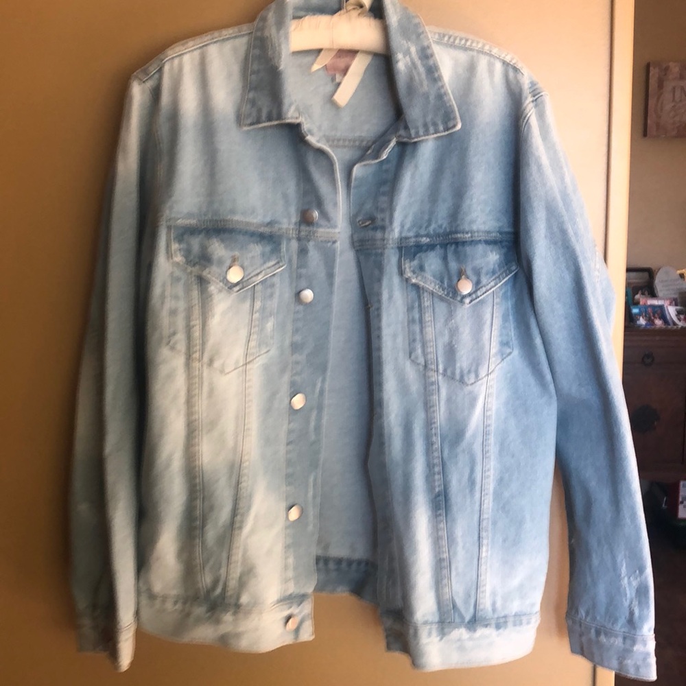 Distressed Boyfriend Denim Jacket